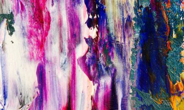 El çizimi. Soyut sanat arkaplanı. Renk dokusu. Modern, çağdaş sanat. Renkli tuval. Duvar dekoru arkaplanı