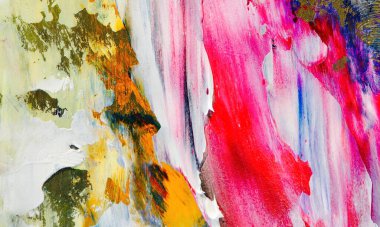 El çizimi. Soyut sanat arkaplanı. Renk dokusu. Modern, çağdaş sanat. Renkli tuval. Duvar dekoru arkaplanı