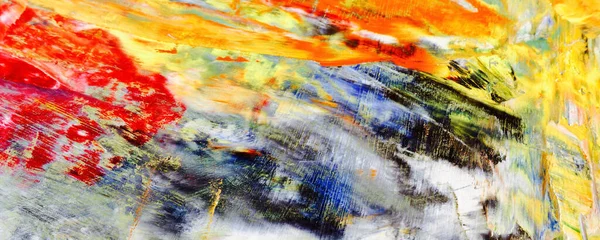 Abstract Art Background Color Texture Oil Painting Canvas 캔버스 벽감의 — 스톡 사진