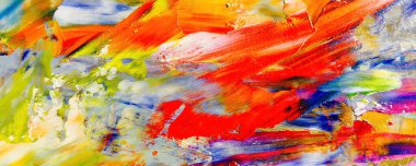 Renk dokusu. Tuvale elle çizilmiş yağlı boya resim. Soyut sanat geçmişi. Modern, çağdaş sanat. Renkli tuval. Duvar dekoru arkaplanı