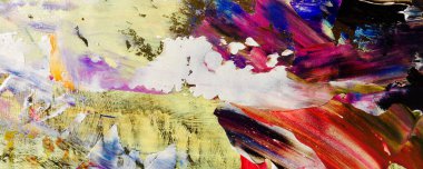 Renk dokusu. Tuvale elle çizilmiş yağlı boya resim. Soyut sanat geçmişi. Modern, çağdaş sanat. Renkli tuval. Duvar dekoru arkaplanı