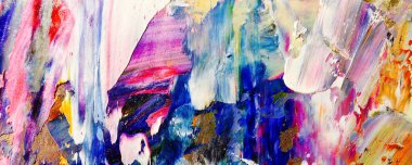 Renk dokusu. Tuvale elle çizilmiş yağlı boya resim. Soyut sanat geçmişi. Modern, çağdaş sanat. Renkli tuval. Duvar dekoru arkaplanı