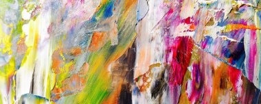 Renk dokusu. Tuvale elle çizilmiş yağlı boya resim. Soyut sanat geçmişi. Modern, çağdaş sanat. Renkli tuval. Duvar dekoru arkaplanı