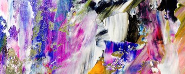 Renk dokusu. Tuvale elle çizilmiş yağlı boya resim. Soyut sanat geçmişi. Modern, çağdaş sanat. Renkli tuval. Duvar dekoru arkaplanı