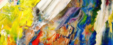 Renk dokusu. Tuvale elle çizilmiş yağlı boya resim. Soyut sanat geçmişi. Modern, çağdaş sanat. Renkli tuval. Duvar dekoru arkaplanı