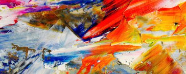 Renk dokusu. Tuvale elle çizilmiş yağlı boya resim. Soyut sanat geçmişi. Modern, çağdaş sanat. Renkli tuval. Duvar dekoru arkaplanı