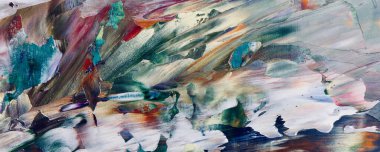 El çizimi. Soyut sanat arkaplanı. Renk dokusu. Modern, çağdaş sanat. Renkli tuval. Duvar dekoru arkaplanı