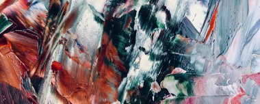 Renk dokusu. Tuvale elle çizilmiş yağlı boya resim. Soyut sanat geçmişi. Modern, çağdaş sanat. Renkli tuval. Duvar dekoru arkaplanı