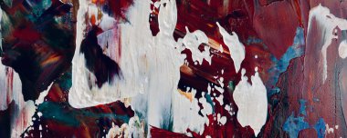 Renk dokusu. Tuvale elle çizilmiş yağlı boya resim. Soyut sanat geçmişi. Modern, çağdaş sanat. Renkli tuval. Duvar dekoru arkaplanı