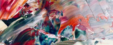 El çizimi. Soyut sanat arkaplanı. Renk dokusu. Modern, çağdaş sanat. Renkli tuval. Duvar dekoru arkaplanı