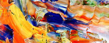 El çizimi. Soyut sanat arkaplanı. Renk dokusu. Modern, çağdaş sanat. Renkli tuval. Duvar dekoru arkaplanı