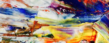 El çizimi. Soyut sanat arkaplanı. Renk dokusu. Modern, çağdaş sanat. Renkli tuval. Duvar dekoru arkaplanı