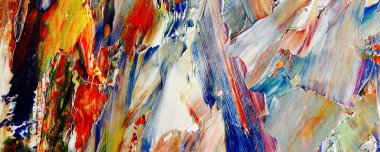 Renk dokusu. Tuvale elle çizilmiş yağlı boya resim. Soyut sanat geçmişi. Modern, çağdaş sanat. Renkli tuval. Duvar dekoru arkaplanı