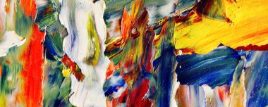 Renk dokusu. Tuvale elle çizilmiş yağlı boya resim. Soyut sanat geçmişi. Modern, çağdaş sanat. Renkli tuval. Duvar dekoru arkaplanı