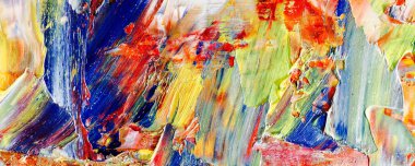 Renk dokusu. Tuvale elle çizilmiş yağlı boya resim. Soyut sanat geçmişi. Modern, çağdaş sanat. Renkli tuval. Duvar dekoru arkaplanı