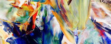 Renk dokusu. Tuvale elle çizilmiş yağlı boya resim. Soyut sanat geçmişi. Modern, çağdaş sanat. Renkli tuval. Duvar dekoru arkaplanı