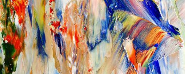 Renk dokusu. Tuvale elle çizilmiş yağlı boya resim. Soyut sanat geçmişi. Modern, çağdaş sanat. Renkli tuval. Duvar dekoru arkaplanı