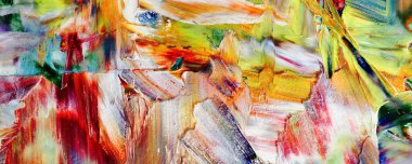 Renk dokusu. Tuvale elle çizilmiş yağlı boya resim. Soyut sanat geçmişi. Modern, çağdaş sanat. Renkli tuval. Duvar dekoru arkaplanı