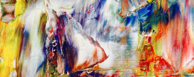 Renk dokusu. Tuvale elle çizilmiş yağlı boya resim. Soyut sanat geçmişi. Modern, çağdaş sanat. Renkli tuval. Duvar dekoru arkaplanı