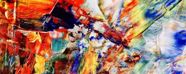 Renk dokusu. Tuvale elle çizilmiş yağlı boya resim. Soyut sanat geçmişi. Modern, çağdaş sanat. Renkli tuval. Duvar dekoru arkaplanı