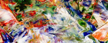 Renk dokusu. Tuvale elle çizilmiş yağlı boya resim. Soyut sanat geçmişi. Modern, çağdaş sanat. Renkli tuval. Duvar dekoru arkaplanı
