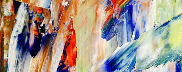 彩色纹理 手绘油画在帆布上 抽象的艺术背景 现代的当代艺术彩色帆布 墙壁装饰背景图 — 图库照片