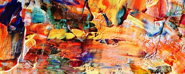色の質感 キャンバスに油絵を手描き 抽象美術の背景 近現代美術 カラフルなキャンバス 壁の装飾の背景 — ストック写真