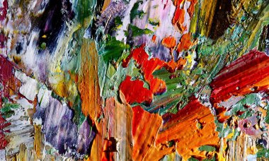 El çizimi. Soyut sanat arkaplanı. Renk dokusu. Modern, çağdaş sanat. Renkli tuval. Duvar dekoru arkaplanı