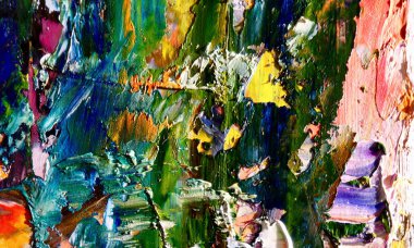 Tuval üzerinde soyut yağlı boya resim. arka plan duvar kağıdı. Modern motif görsel sanat. Moda el boyası. Duvar dekorasyonu ve duvar resimleri. Doku.