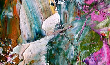 Tuval üzerinde soyut yağlı boya resim. arka plan duvar kağıdı. Modern motif görsel sanat. Moda el boyası. Duvar dekorasyonu ve duvar resimleri. Doku.