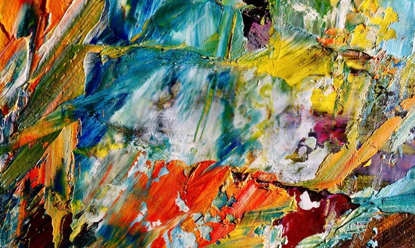 Texture Colore Pittura Olio Dipinta Mano Tela Sfondo Astratto Arte — Foto Stock