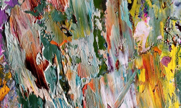 Texture Colore Pittura Olio Dipinta Mano Tela Sfondo Astratto Arte — Foto Stock