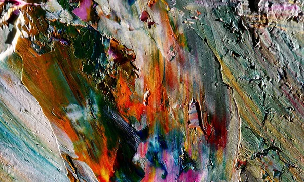 Color texture. Hand drawn oil painting on canvas. Abstract art background.  Modern, contemporary art. Colorful canvas. Wall decor background