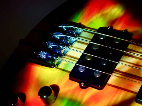 Guitarra Eléctrica Vintage Espacio Copia —  Fotos de Stock