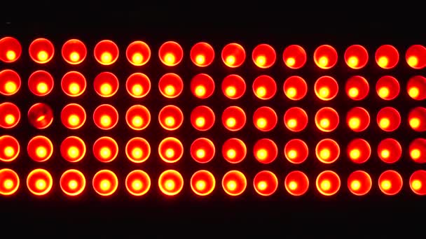 Luzes Palco Para Mostrar Equipamento Iluminação Led Brilhante — Vídeo de Stock