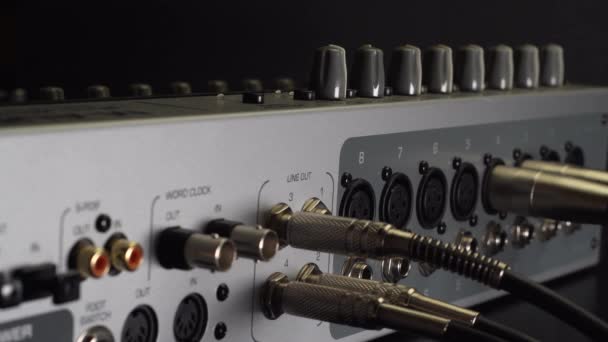 Préparation Panneau Mixage Sonore Pour Fonctionnement Équipement Scène Disque Musique — Video