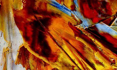 Renkli soyut resim arkaplanı. Modern motif görsel sanat. Yağ renkli yoğun bir karışım. Moda el boyama bezi. Moda poster kağıdı için tuval üzerindeki fırça darbelerini boya