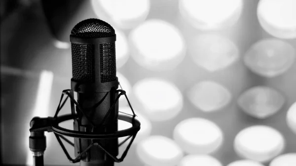 Microphone Studio Music Stage Studio Sound Equipment — Stock Photo, Image