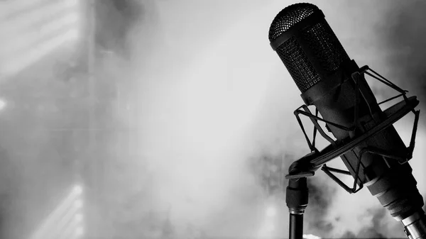 Microphone Studio Music Stage Studio Sound Equipment — Stock Photo, Image