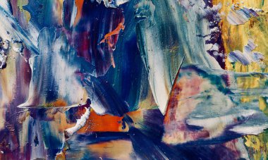 Renkli soyut arka plan duvar kağıdı. Modern motif görsel sanat. Yağlı boya karışımı. Moda el boyama bezi. Duvar dekorasyonu ve duvar resimleri fikri. 3 Boyutlu Doku. Renkli soyut