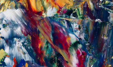 Renkli soyut arka plan duvar kağıdı. Modern motif görsel sanat. Yağlı boya karışımı. Moda el boyama bezi. Duvar dekorasyonu ve duvar resimleri fikri. 3 Boyutlu Doku. Renkli soyut