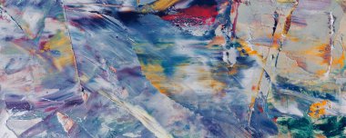 Renkli soyut resim arkaplanı. Modern motif görsel sanat. Yağ renkli yoğun bir karışım. Moda el boyama bezi. Moda poster kağıdı için tuval üzerindeki fırça darbelerini boya