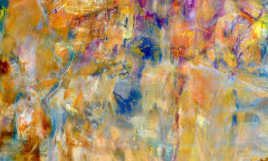 Renkli soyut resim arkaplanı. Modern motif görsel sanat. Yağ renkli yoğun bir karışım. Moda el boyama bezi. Moda poster kağıdı için tuval üzerindeki fırça darbelerini boya