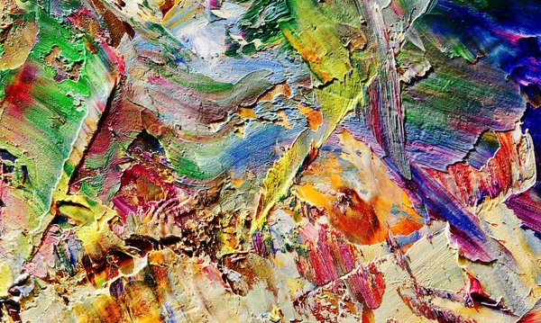 Colorato Sfondo Pittura Astratta Motivo Moderno Arte Visiva Intensivo Mix — Foto Stock