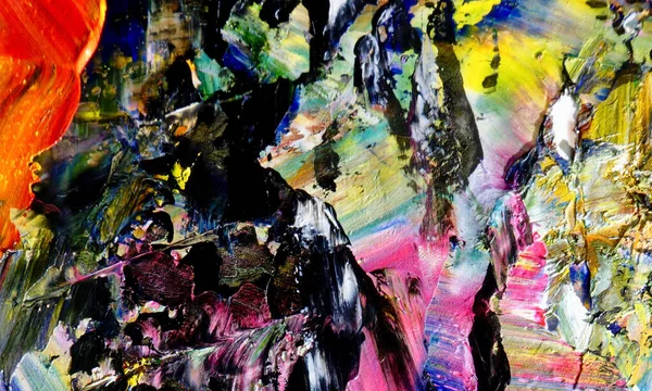 Kolorowe Abstrakcyjne Tło Malarskie Nowoczesny Motyw Sztuki Wizualnej Intensywna Mieszanka — Zdjęcie stockowe