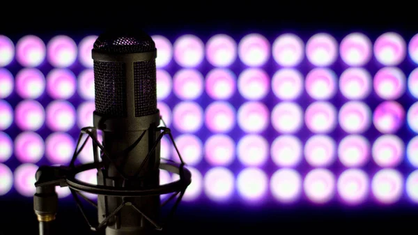 Microphone Studio Music Stage Studio Sound Equipment — Stock Photo, Image