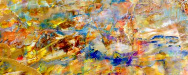 Renkli soyut resim arkaplanı. Modern motif görsel sanat. Yağ renkli yoğun bir karışım. Moda el boyama bezi. Moda poster kağıdı için tuval üzerindeki fırça darbelerini boya