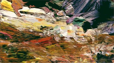 Renkli soyut resim arkaplanı. Modern motif görsel sanat. Yağ renkli yoğun bir karışım. Moda el boyama bezi. Moda poster kağıdı için tuval üzerindeki fırça darbelerini boya