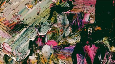 Renkli soyut resim arkaplanı. Modern motif görsel sanat. Yağ renkli yoğun bir karışım. Moda el boyama bezi. Moda poster kağıdı için tuval üzerindeki fırça darbelerini boya