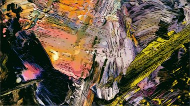 Renkli soyut resim arkaplanı. Modern motif görsel sanat. Yağ renkli yoğun bir karışım. Moda el boyama bezi. Moda poster kağıdı için tuval üzerindeki fırça darbelerini boya